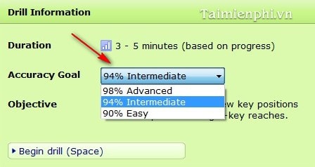 Picture 9 of Practice typing with 10 fingers, effective 10-finger typing practice software.