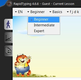 Picture 3 of Practice typing with 10 fingers using Portable RapidTyping, improve your typing speed.