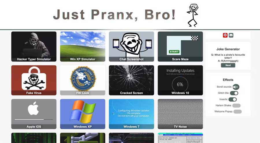 Prank websites turn you into a tech 'genius' Picture 8