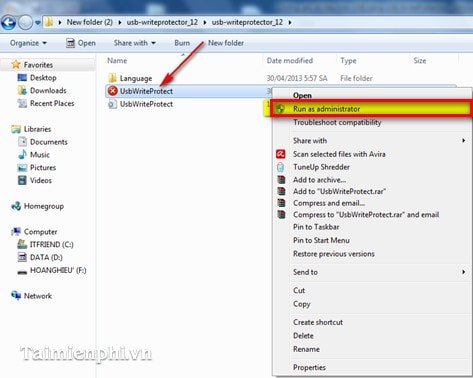 Picture 3 of Prevent data writing to USB drives using USB WriteProtector.