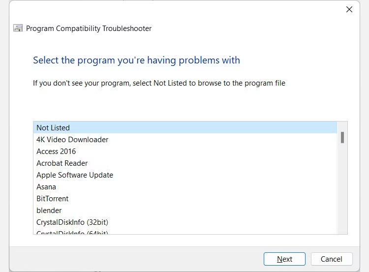 What is Program Compatibility Troubleshooter in Windows 11? How to use it? Picture 3