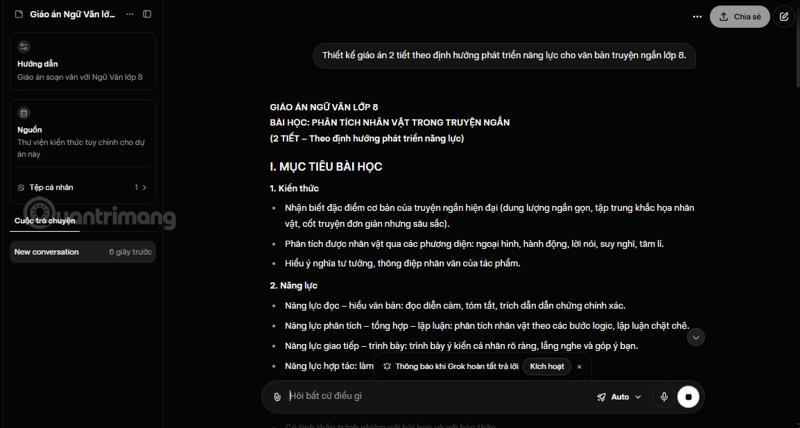 What is the Project feature in Grok AI? How to effectively manage your projects with Grok. Picture 6