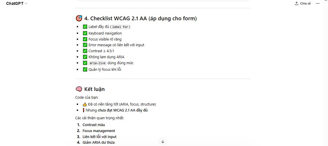 Accessibility check prompt for code Picture 14