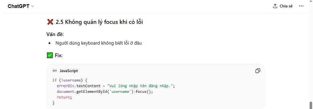 Accessibility check prompt for code Picture 6