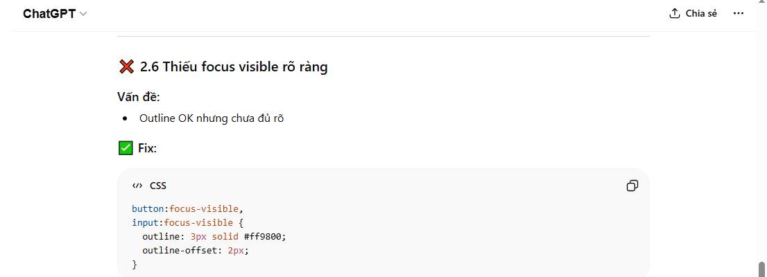 Accessibility check prompt for code Picture 7