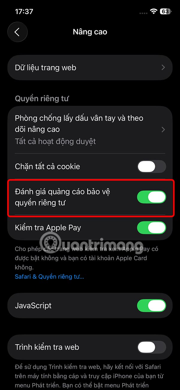 What is Safari Privacy Protection Ad Rating? Picture 3