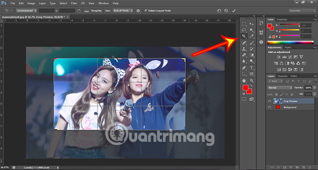 Quick and simple guide to cropping images in Photoshop CS6. Picture 1