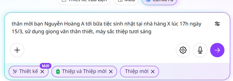 Quick guide to designing greeting cards on Canva AI Picture 3
