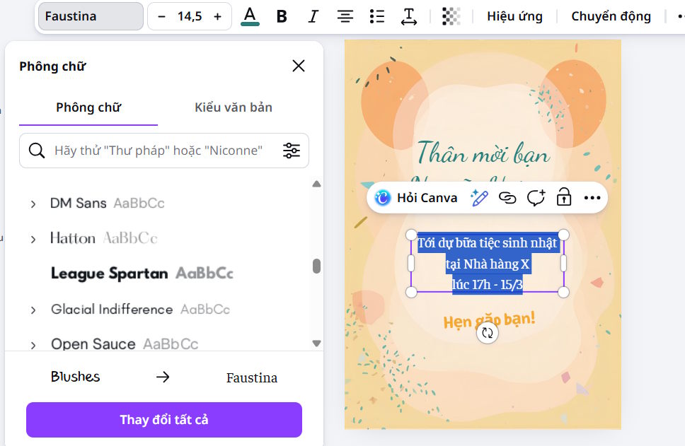 Quick guide to designing greeting cards on Canva AI Picture 7
