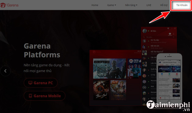 Picture 1 of Quick guide to registering for Garena on a computer