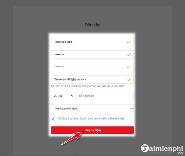 Picture 3 of Quick guide to registering for Garena on a computer