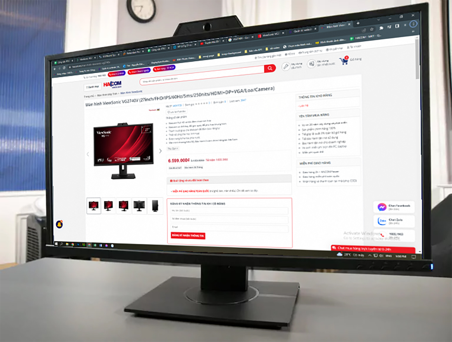 Quick review of ViewSonic Webcam VG2740V monitor Picture 4