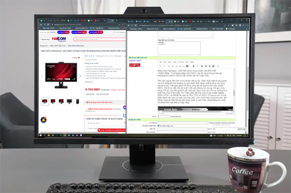 Quick review of ViewSonic Webcam VG2740V monitor Picture 6