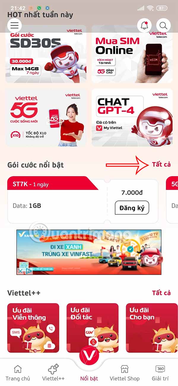 Hurry up and buy data packages on My Viettel to receive great deals from Grab Picture 1
