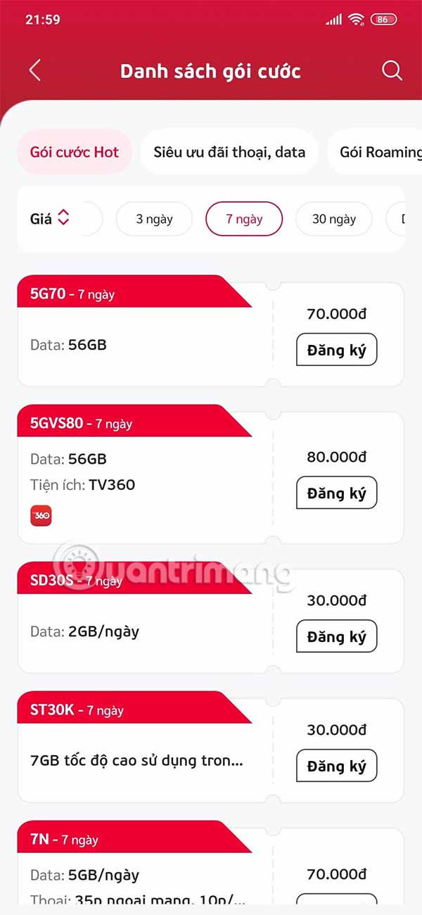 Hurry up and buy data packages on My Viettel to receive great deals from Grab Picture 2