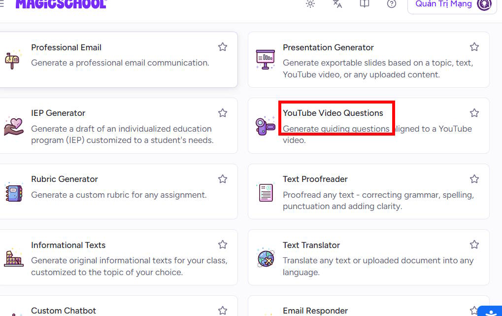 Quickly create multiple-choice quizzes from videos using Magic School AI. Picture 2