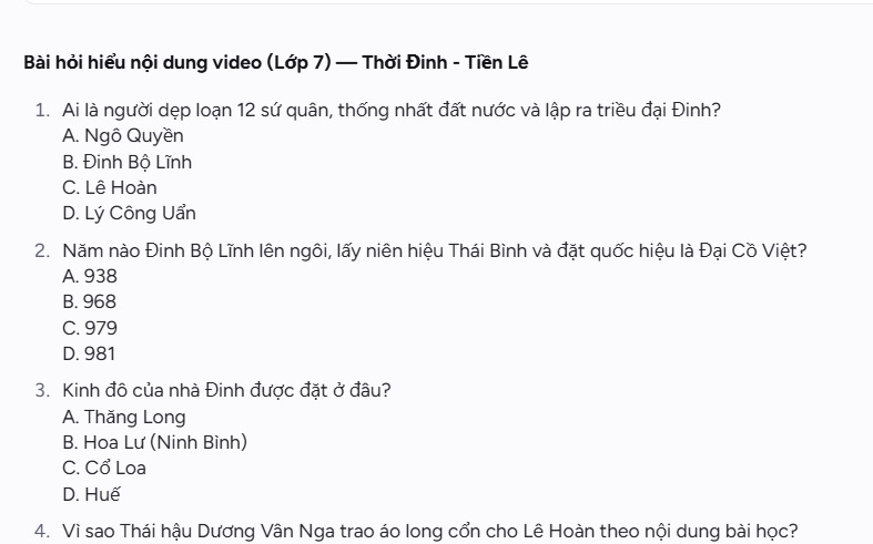 Quickly create multiple-choice quizzes from videos using Magic School AI. Picture 8