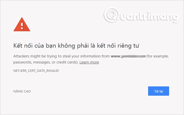 Picture 1 of Quickly fix the 'Your connection is not private' error on Chrome browser.