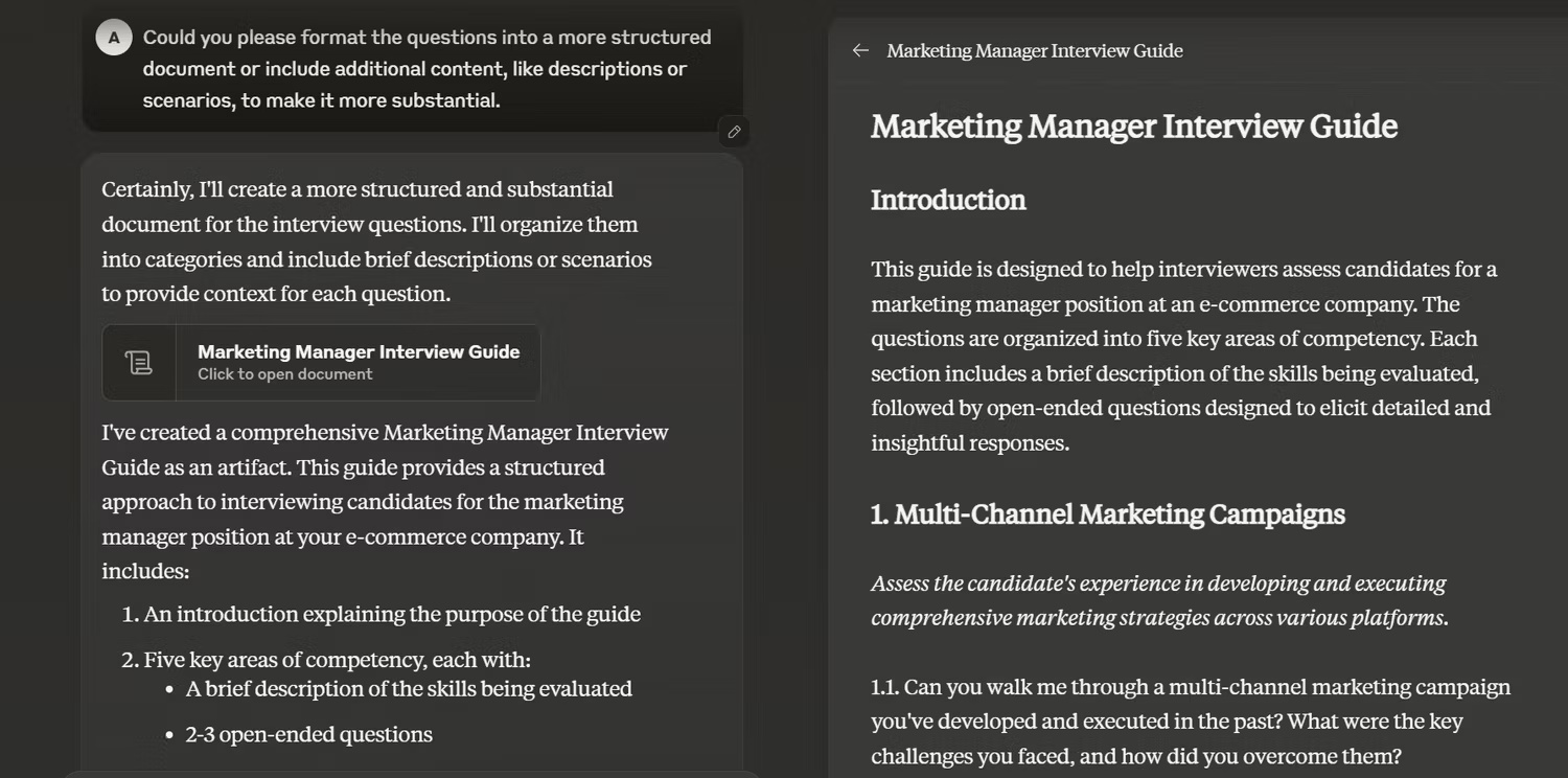 Reasons to try Claude's Artifacts Picture 4