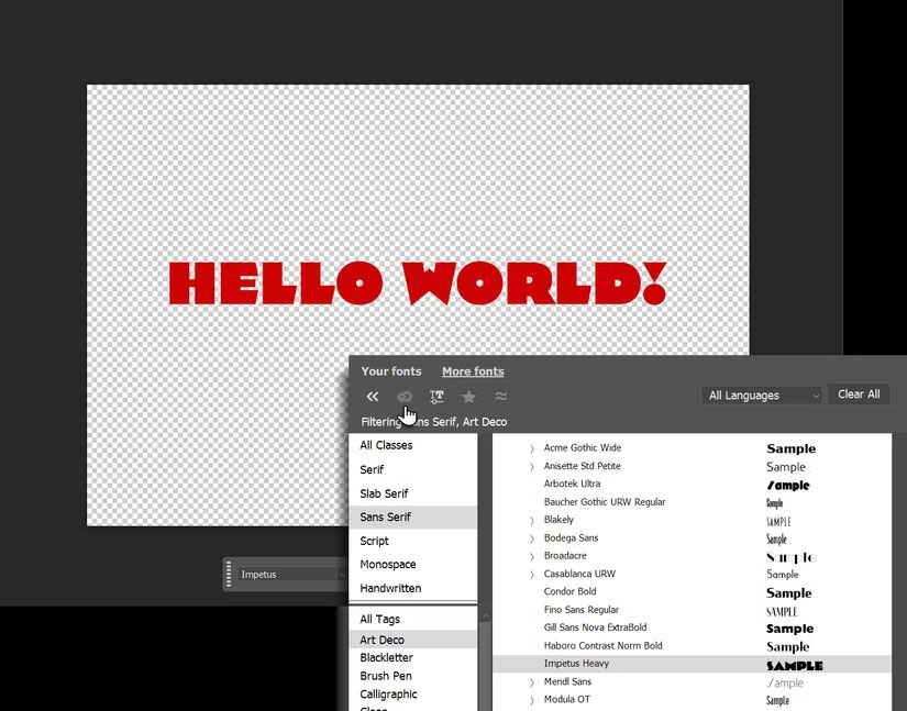 Reasons to use the Font browser feature in Photoshop Picture 3