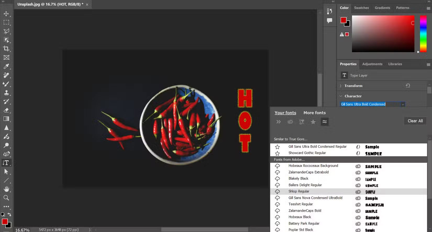 Reasons to use the Font browser feature in Photoshop Picture 4
