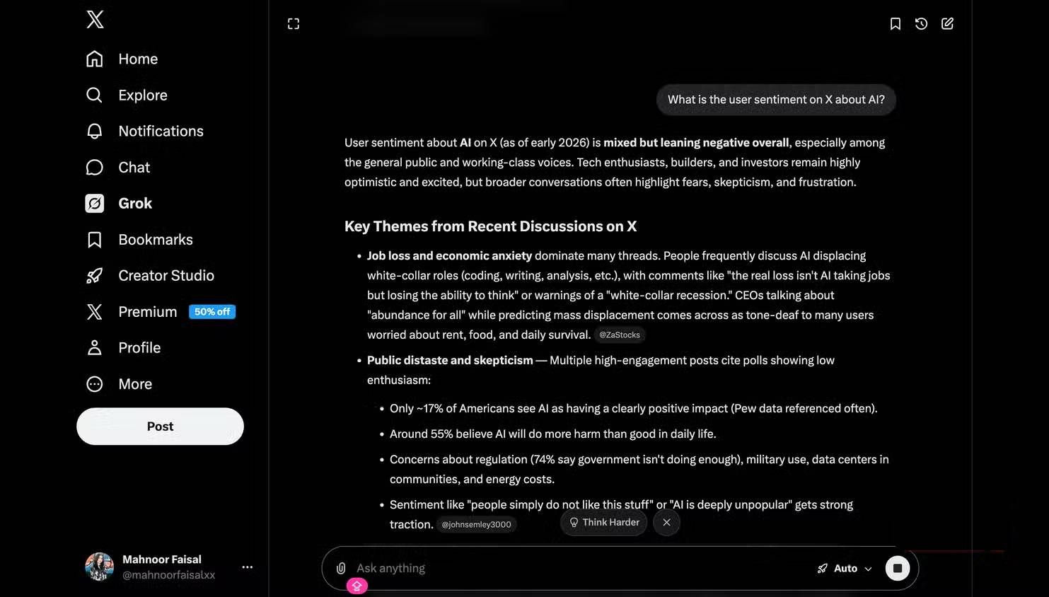 Picture 12 of Why do many people still use Grok instead of ChatGPT or Claude?