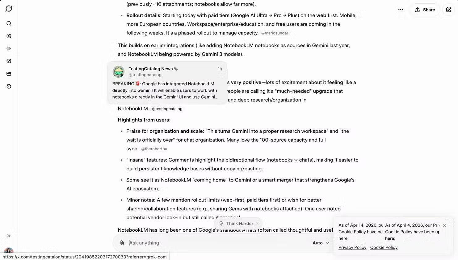 Picture 3 of Why do many people still use Grok instead of ChatGPT or Claude?