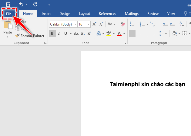 Recover corrupted Word 2016 files Picture 1