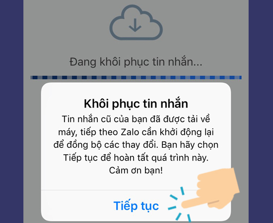 Recover deleted Zalo messages on IOS, Android phones Picture 8
