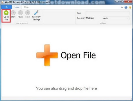 Picture 2 of Recover WinRAR file passwords using WinRAR Password Cracker