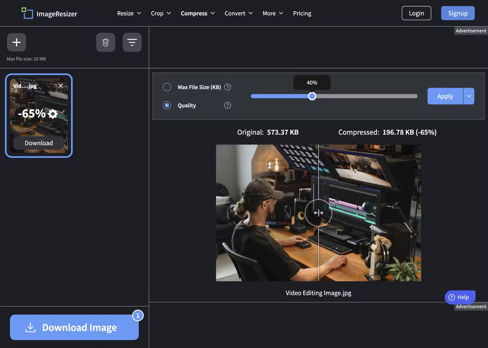 Reduce image size, how to compress images online for free Picture 5