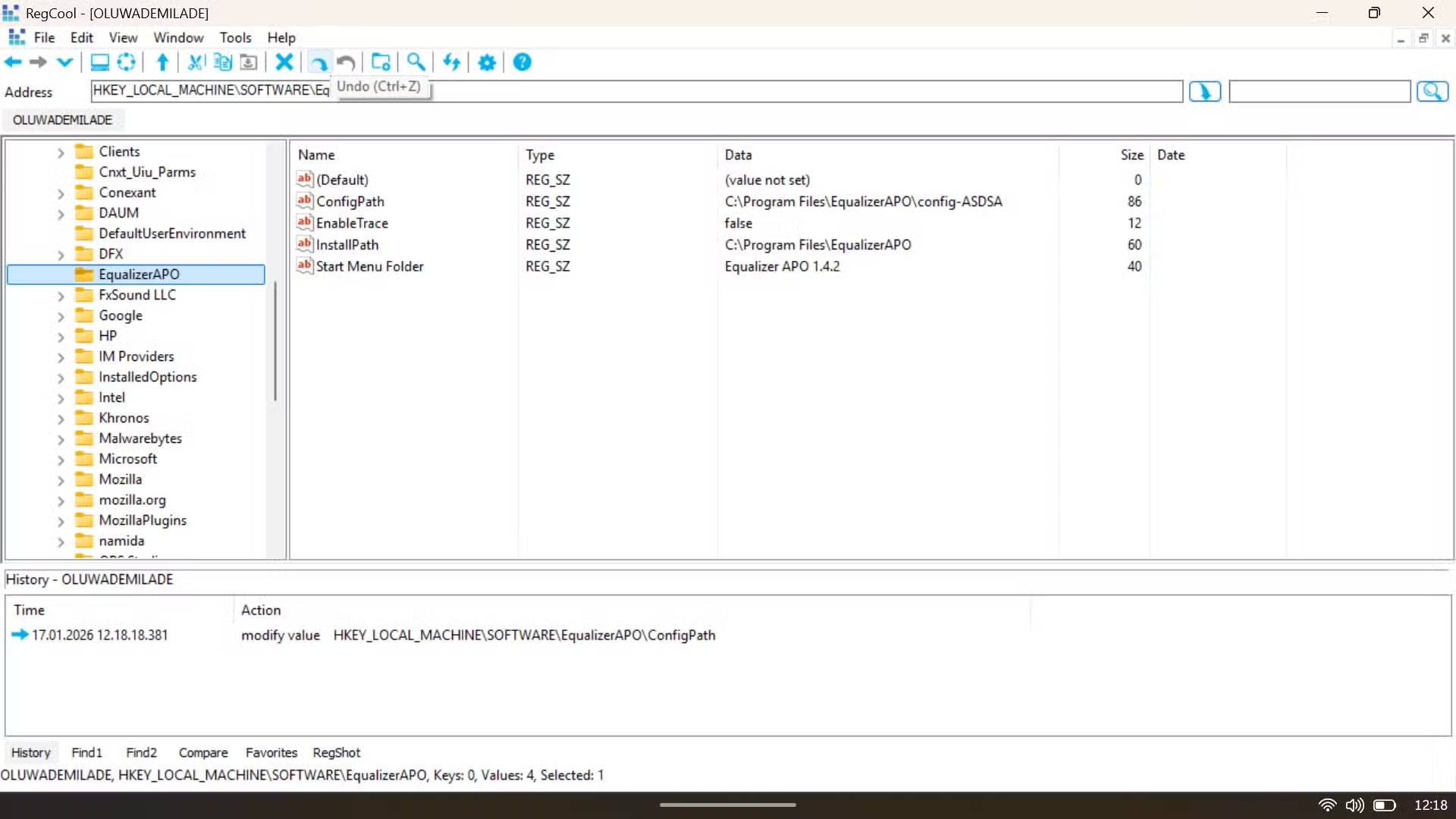 RegCool - A safe Windows Registry editor Picture 2