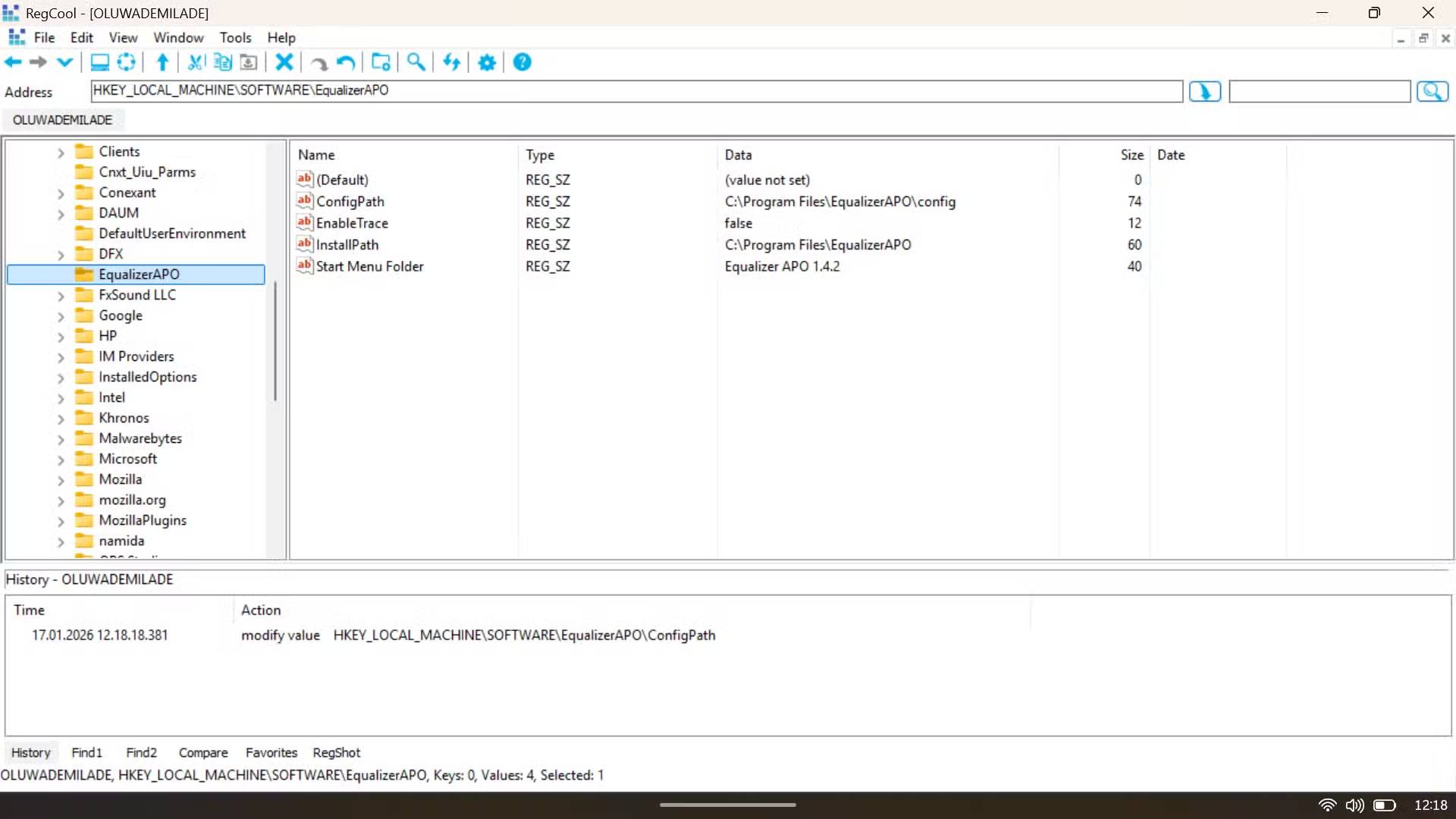RegCool - A safe Windows Registry editor Picture 4