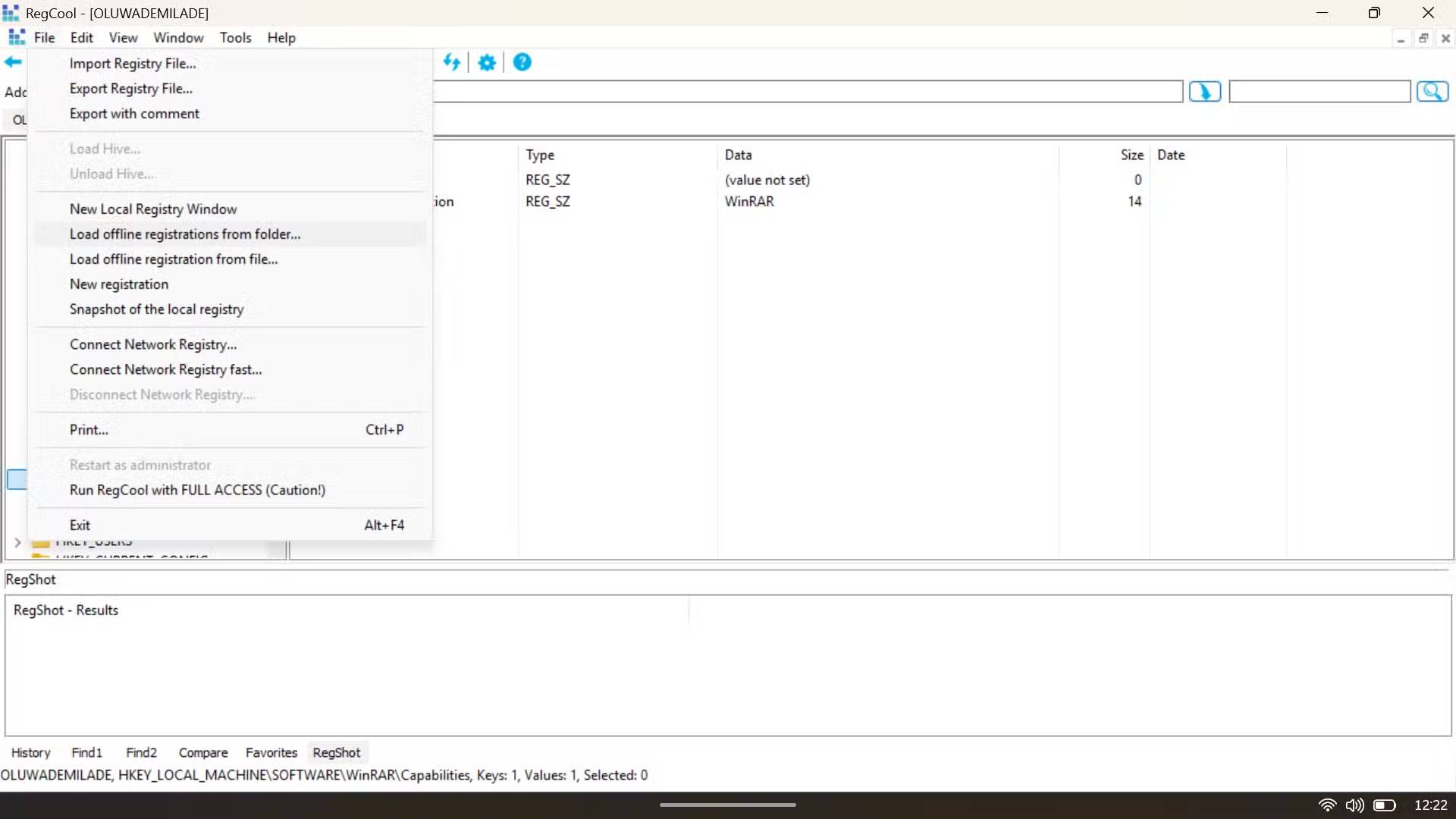 RegCool - A safe Windows Registry editor Picture 9