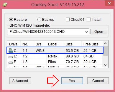 Reinstall Windows quickly with Onekey Ghost Picture 6