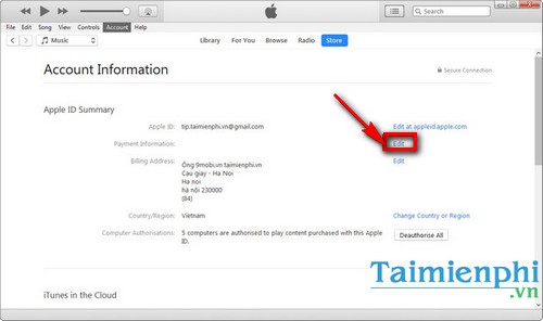 Picture 3 of Remove payment cards from iTunes, delete Visa, MasterCard, and Amex cards from your iTunes account.