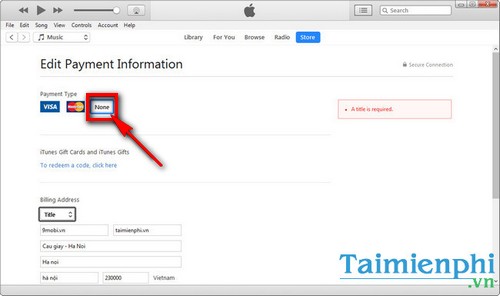 Picture 4 of Remove payment cards from iTunes, delete Visa, MasterCard, and Amex cards from your iTunes account.