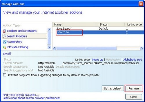 Picture 17 of Remove Search-Gol from Firefox, Chrome, and IE browsers.