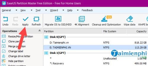 Picture 7 of Repartitioning your hard drive using EaseUS Partition Master will not result in data loss.