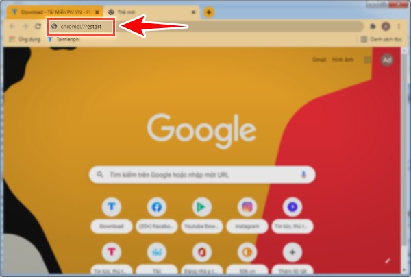 Picture 2 of Restart Chrome with a single, quick click.