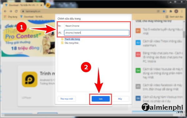 Picture 5 of Restart Chrome with a single, quick click.