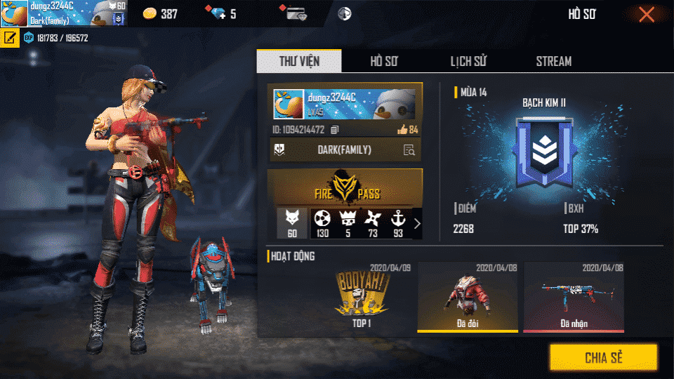 Picture 15 of Rich Free Fire profile pictures, rich Free Fire account screenshots, rich Free Fire profile photos