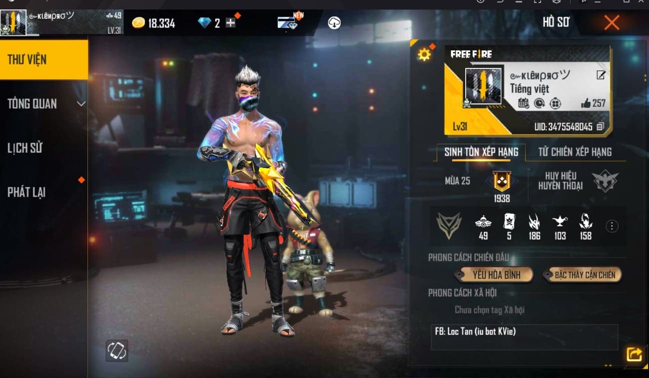 Picture 17 of Rich Free Fire profile pictures, rich Free Fire account screenshots, rich Free Fire profile photos