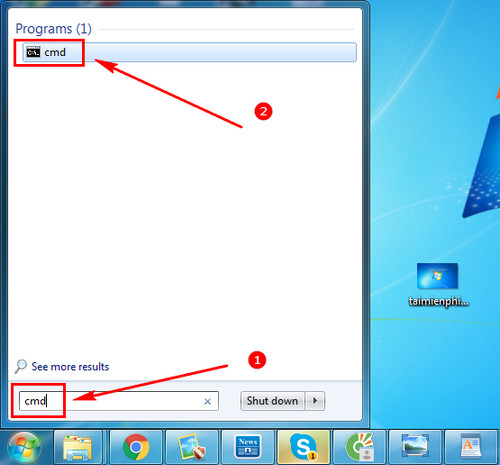 Picture 1 of Run CMD with administrator privileges on Windows 7, 8, 8.1, and 10.