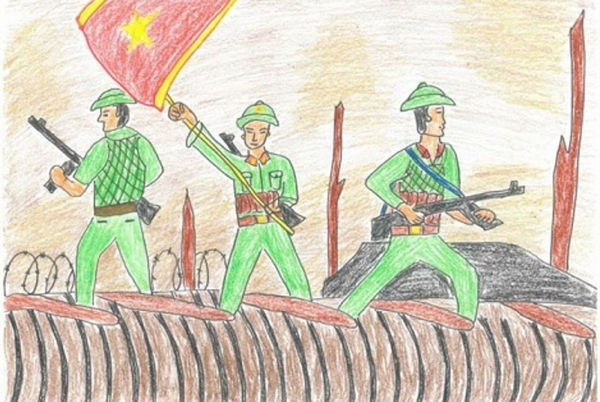 Sample painting of Hanoi in my heart, simple landscape Picture 3