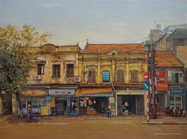 Sample painting of Hanoi in my heart, simple landscape Picture 8