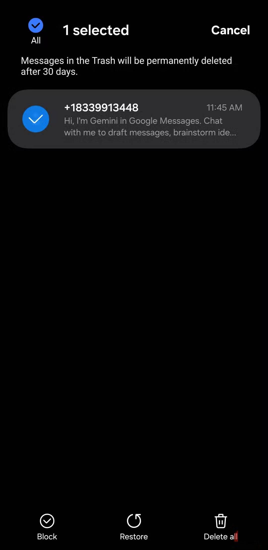Samsung Messages still has one exclusive feature that Google hasn't been able to replicate yet. Picture 11