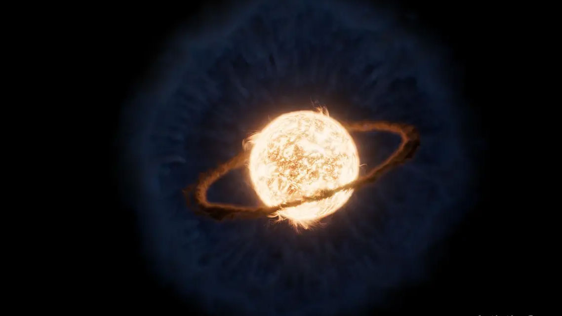 Scientists are observing an extremely rare phenomenon of a planet being swallowed by a star. Picture 1