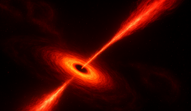 Picture 1 of Scientists witness the 'resurrection' of a monstrous black hole after 100 million years.