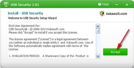 Picture 2 of Set a password for your USB drive, create a password to protect your USB drive using USB Security.